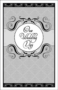 Wedding Program Cover Template 13A - Graphic 1
